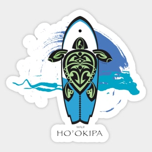 Tribal Turtle Tattoo Surf's Up / Ho'okipa, Maui Sticker